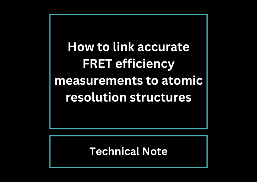 How to link accurate FRET efficiency measurements to atomic resolution structures